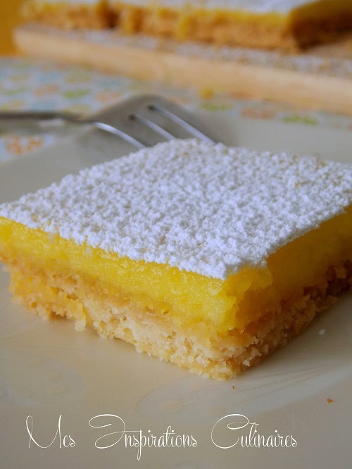 Recette Carrés Au Citron | Le Blog Cuisine De Samar