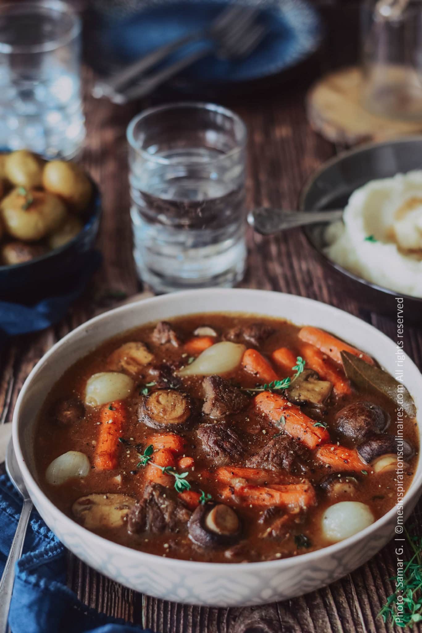 Ragoût de boeuf carottes et champignons Le Blog cuisine de Samar