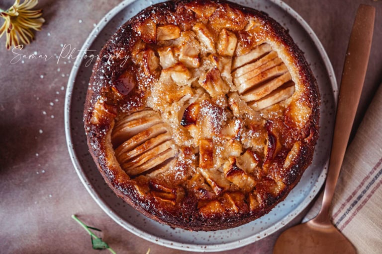 Gâteau aux pommes sans oeufs facile