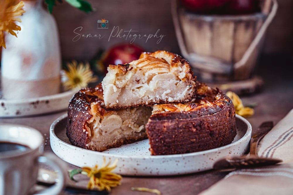 Gâteau aux pommes sans oeufs facile