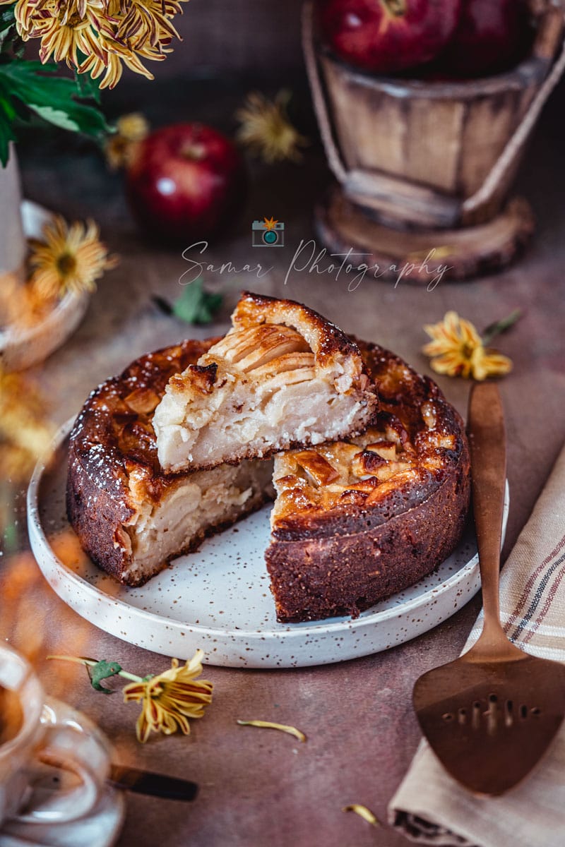 Gâteau aux pommes sans oeufs