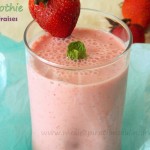 Smoothie fraises lait de coco
