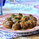 Tajine de boulettes viande hachée épinards