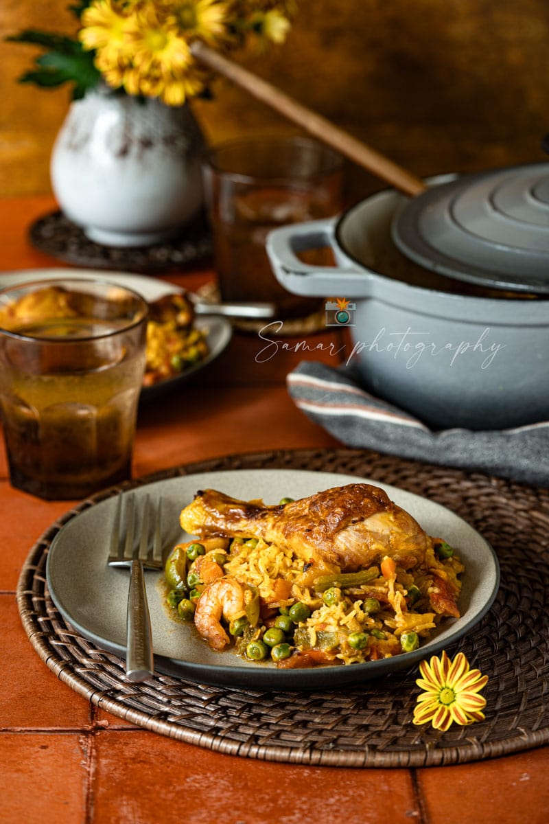 Riz au poulet de la cuisine algérienne 