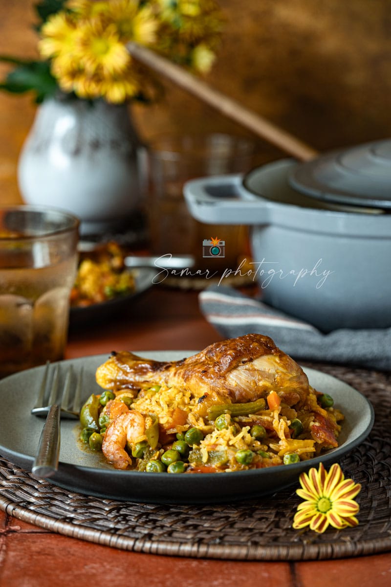 Riz au poulet de la cuisine algérienne 