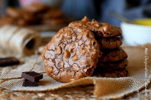 Les cookies brownies au chocolat