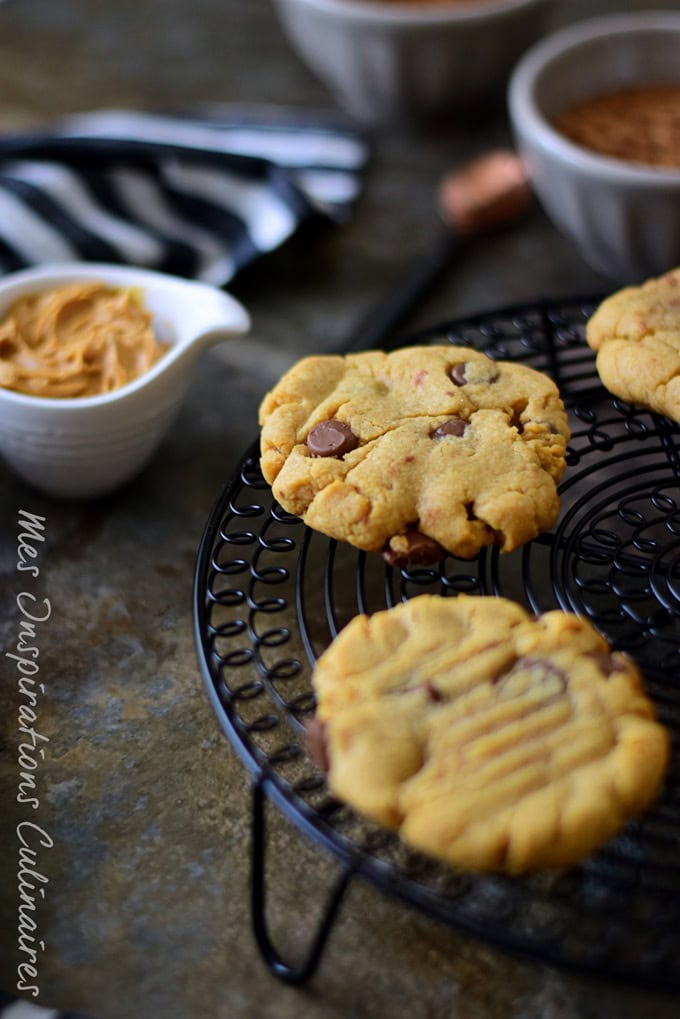 recette Cookies au peanut butter et pépites de chocolat