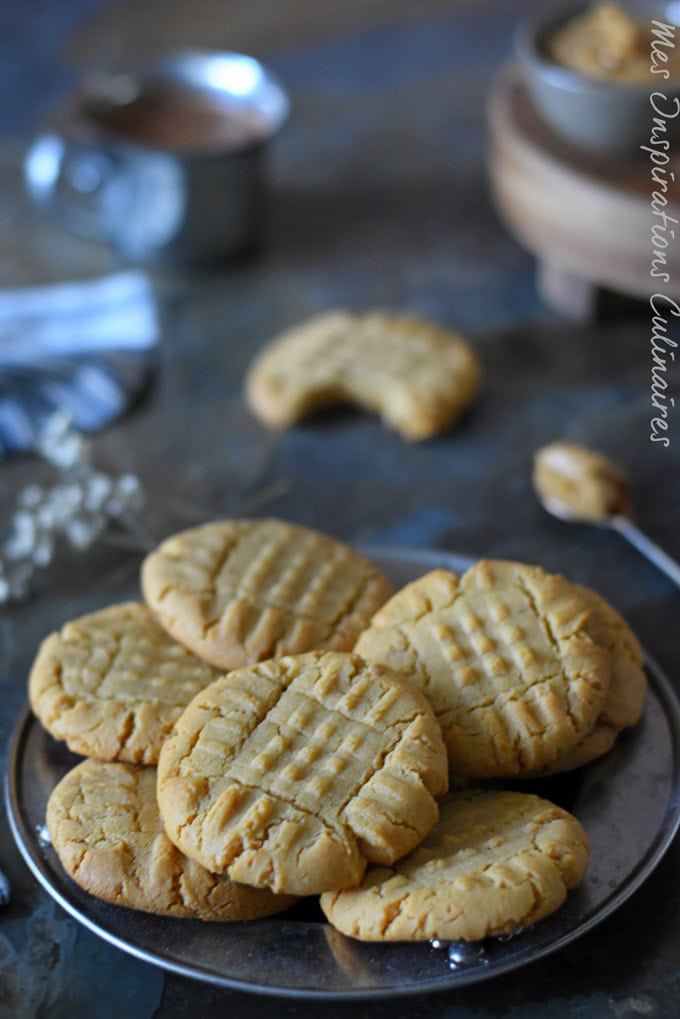 Biscuits au beurre de cacahuète, recette avec 3 ingredients