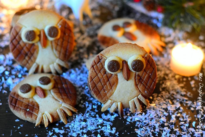 Biscuits Chouettes de Noël (Sablés hiboux)