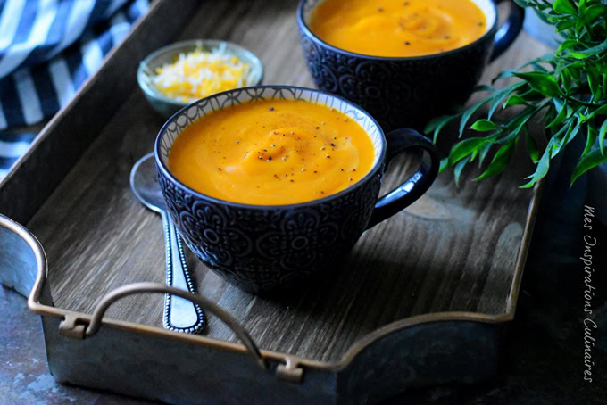 recette potage Brighton soupe de carottes et cheddar