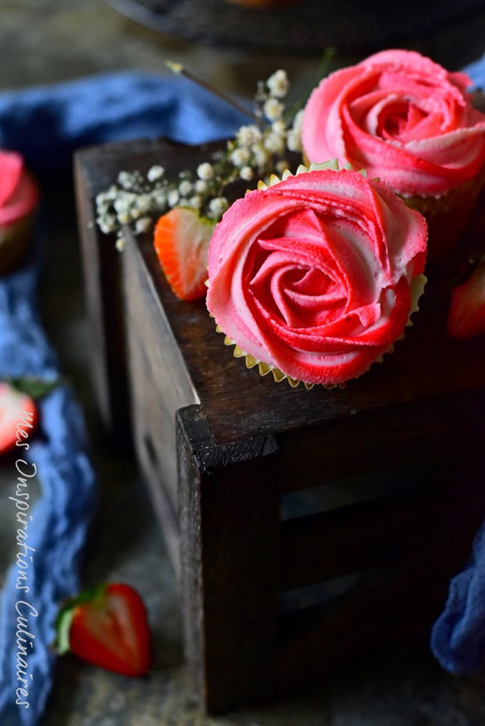Recette cupcakes aux fraises
