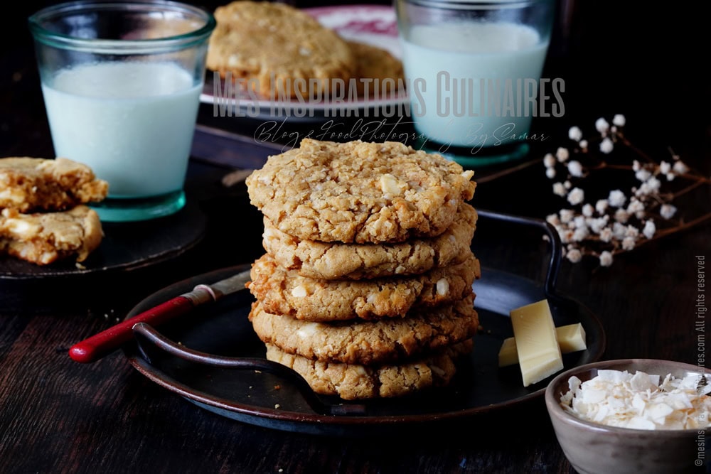 Cookies au chocolat blanc américains et noix de macadamia