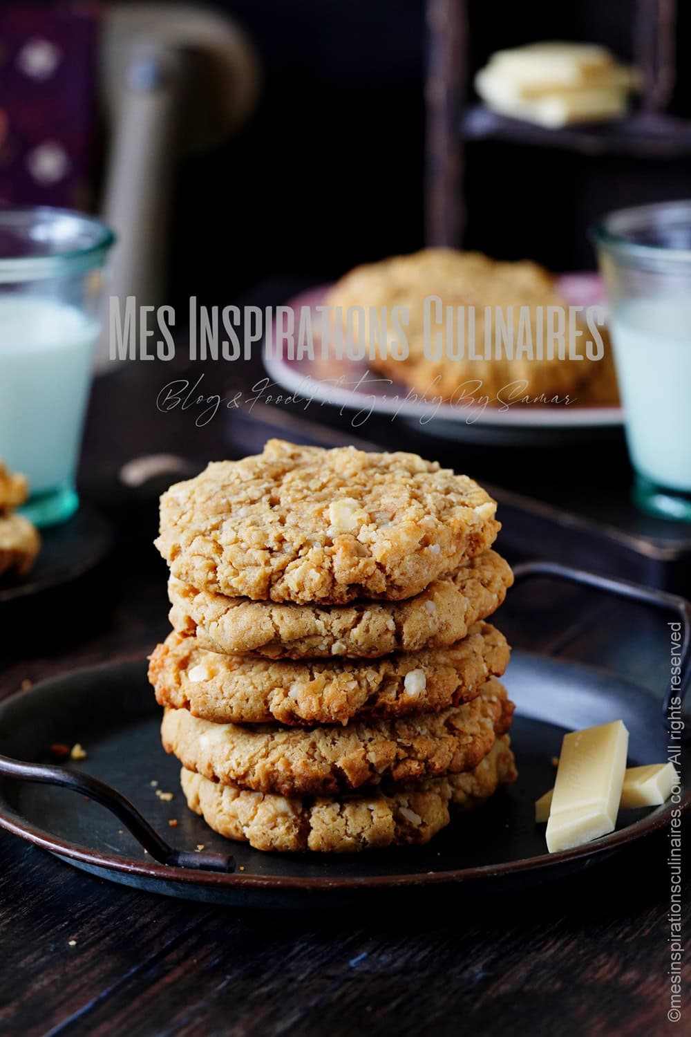 recette Cookies au chocolat blanc au noix de macadamia