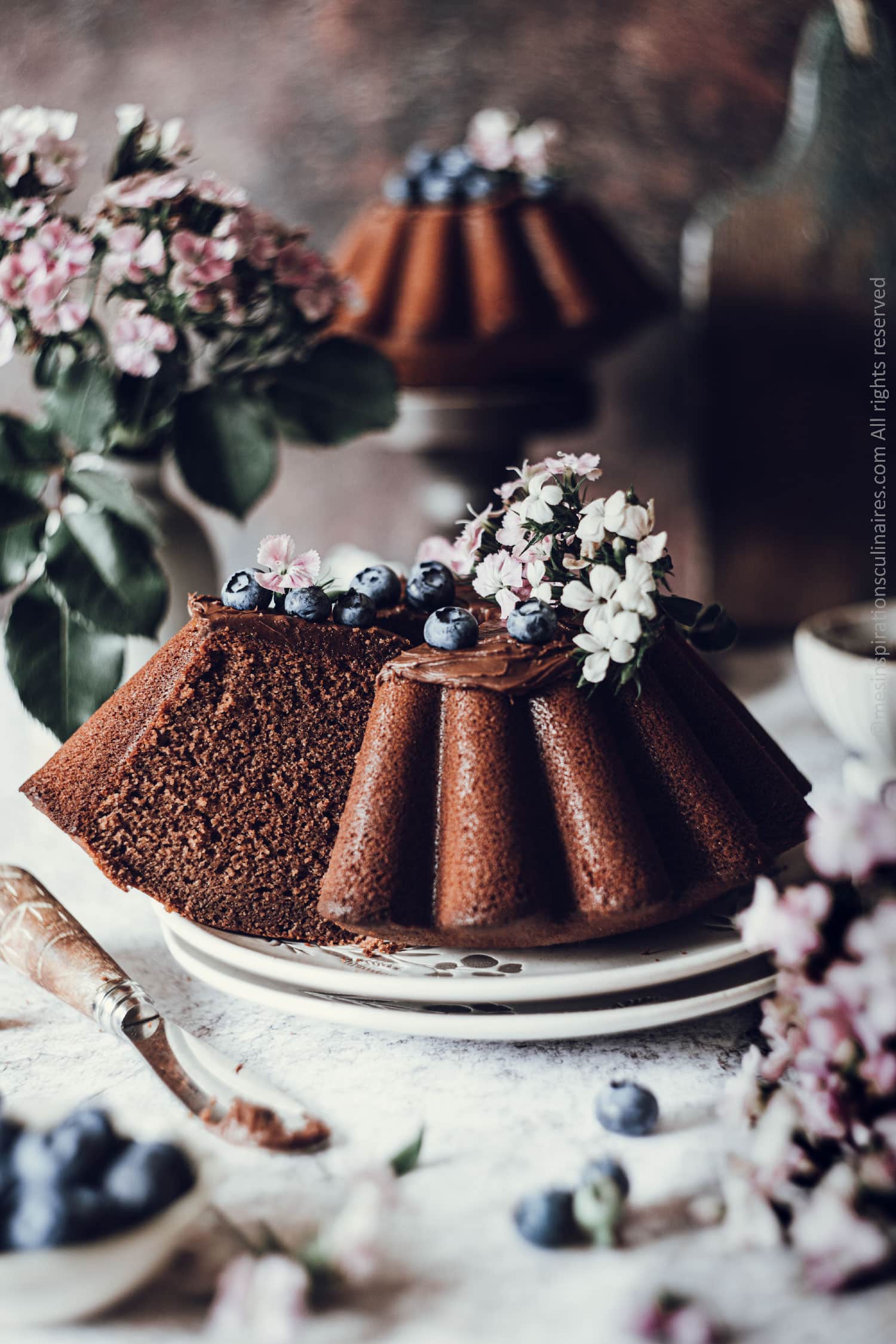 recette sponge cake chocolat et lait chaud