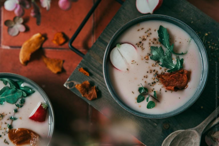 Soupe de radis et pomme de terre