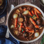 Ragoût de boeuf carottes et champignons