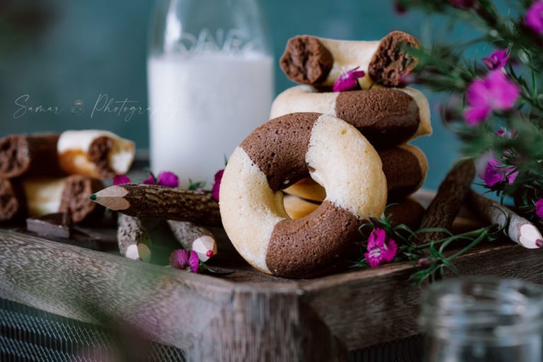 Gâteaux marbrés façon donuts St Michel