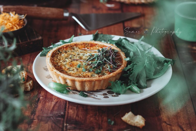 Quiche au brocolis et au cheddar