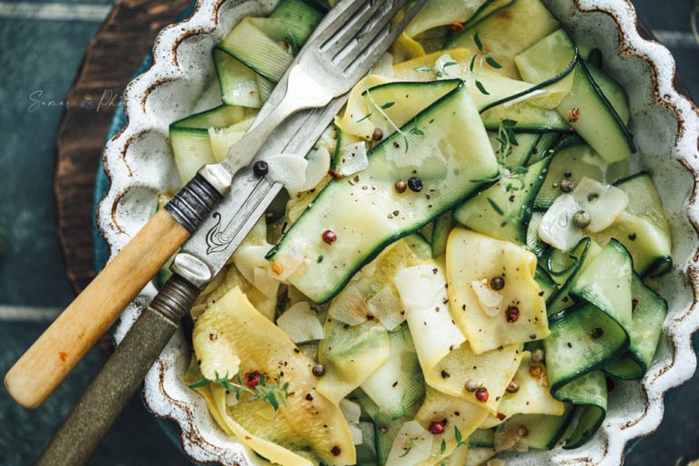 Recette courgettes sautées à la poêle