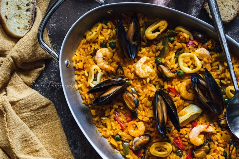 Recette de Paella aux fruits de mer