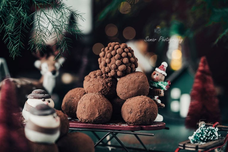 Truffe au chocolat et caramel beurre salé