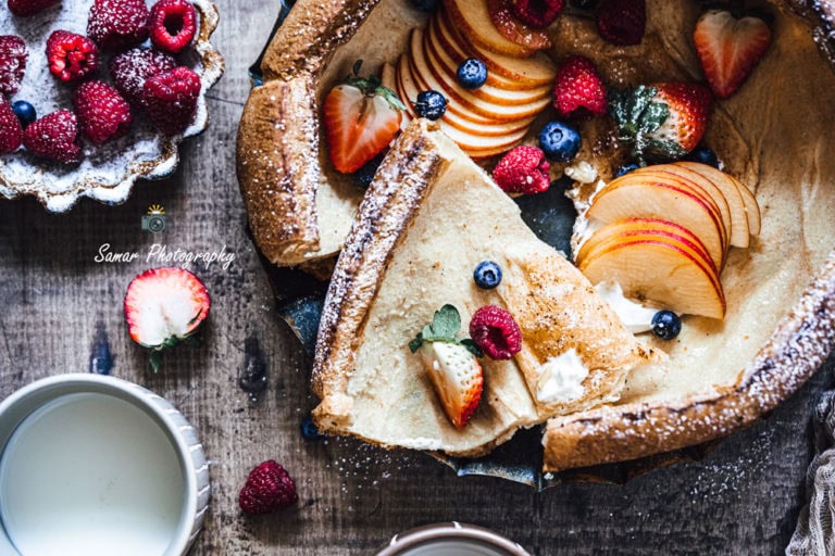 Crêpe soufflée au four : Dutch baby pancake