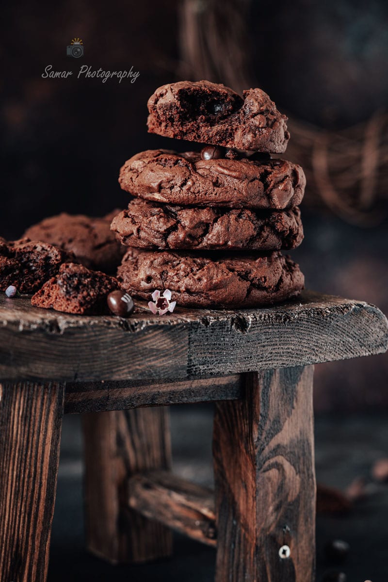 recette cookie au double chocolat et m&m's