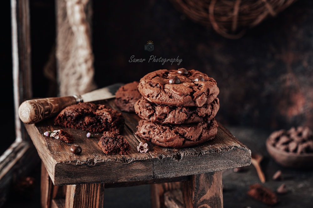 Cookies au chocolat et m&m's