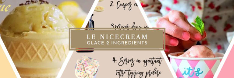 Comment faire un nice cream : Recette Vegan et sans lactose