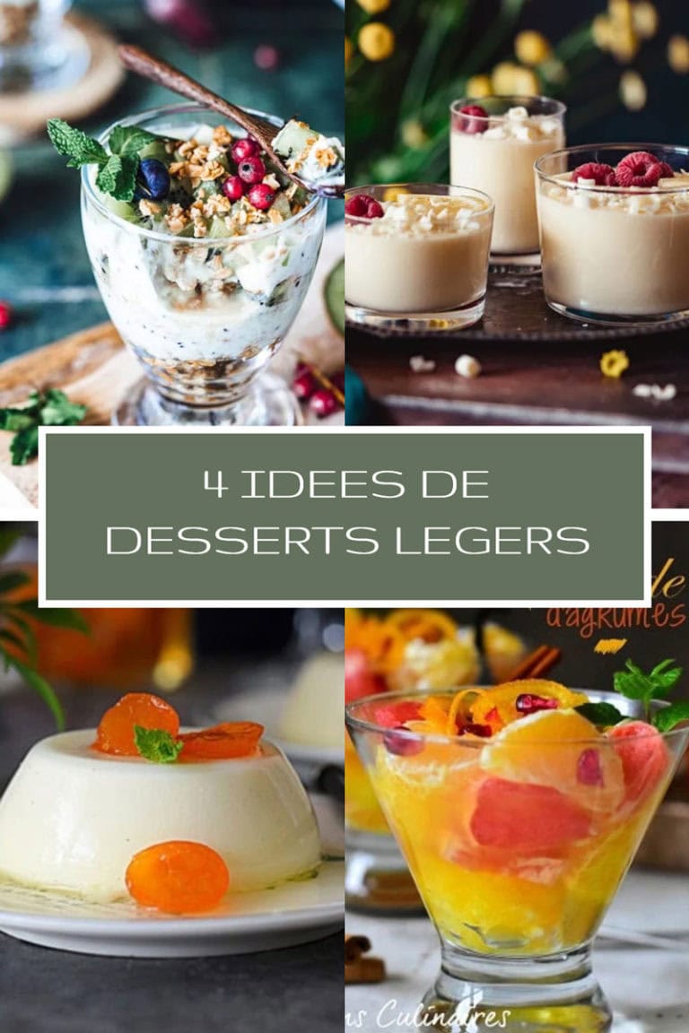 4 idées de desserts légers pour terminer le repas