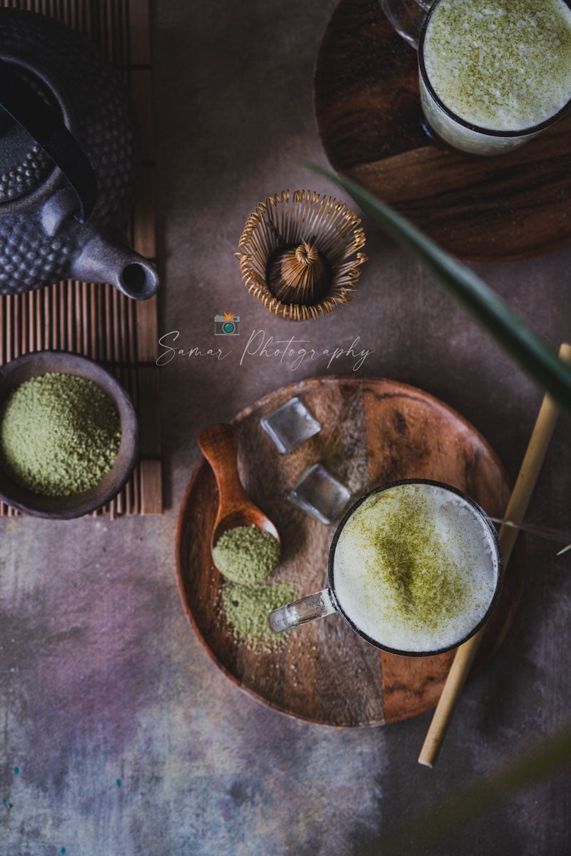 Latte Matcha : Thé vert japonais glacé