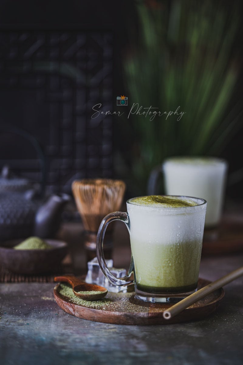 Latte Matcha : Thé vert japonais glacé