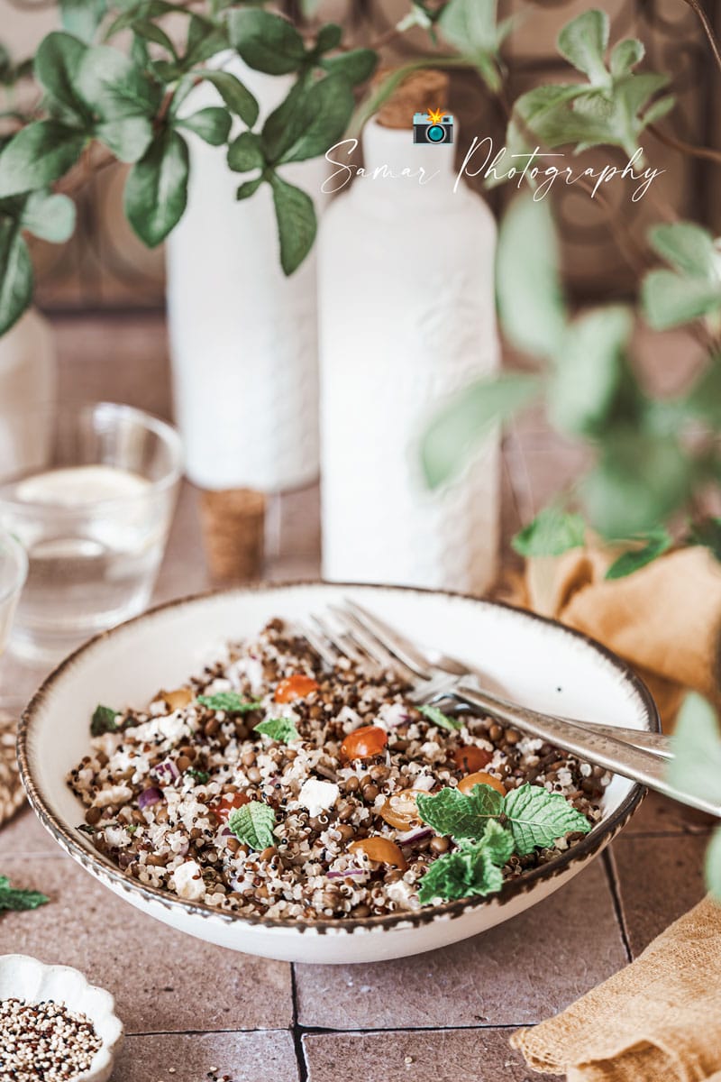 Salade de Lentilles froide au Quinoa : Un Plat Sain et Savoureux