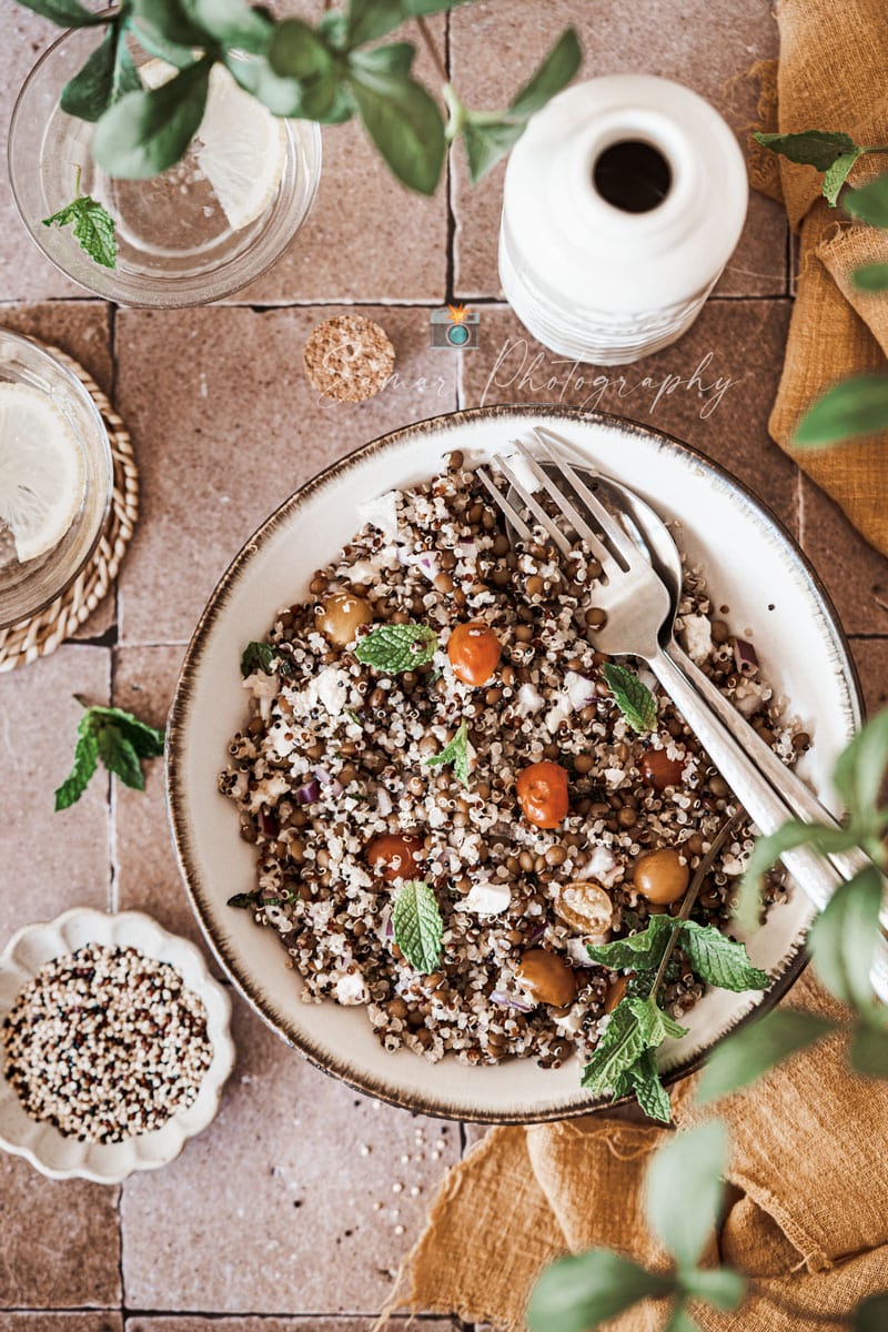 Irrésistible salade de lentilles froide