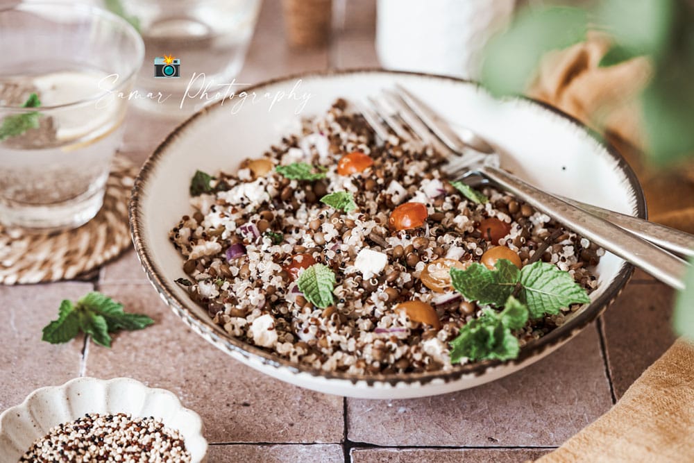 Salade de Lentilles froide au Quinoa : Un Plat Sain et Savoureux