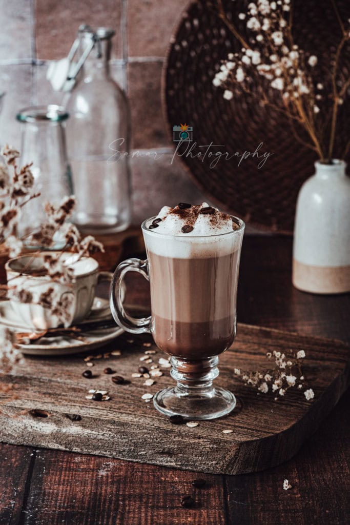 Latte Mocha Végan au lait végétal d'avoine 