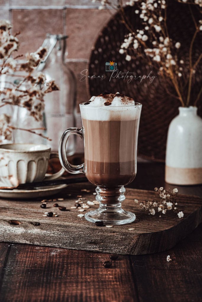 Latte Mocha Végan au lait végétal d'avoine 