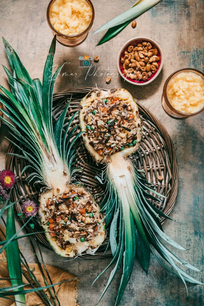 Recette de Riz frit à l'ananas