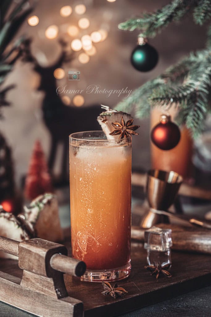 Punch de Noël Tiki sans alcool