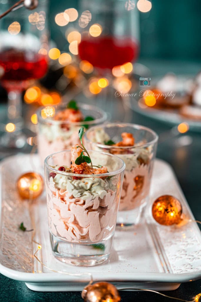 Verrine aperitif mousse de saumon