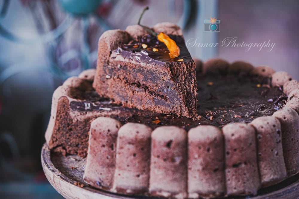 Gâteau au chocolat et piment